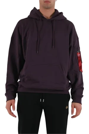 Alpha Industries Herren, Sweatshirts & Hoodies, Lila, LGröße: