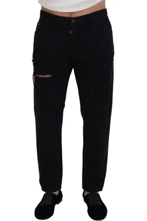 Dolce & Gabbana Herren, Jeans, Schwarzk, XSGröße: