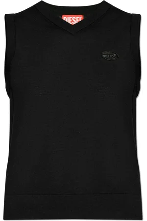 Diesel Damen, Oberteile, Schwarzk, 2XSGröße:
