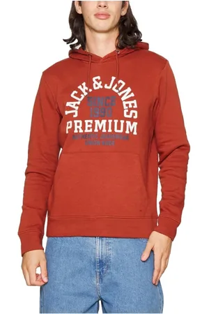 JACK & JONES Herren, Sweatshirts & Hoodies, Rot, MGröße: