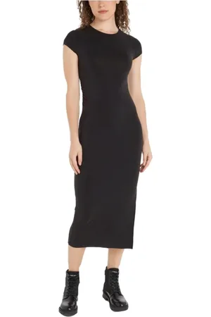 Calvin Klein Damen, Kleider, Schwarzk, MGröße: