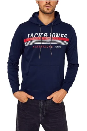 JACK & JONES Herren, Sweatshirts & Hoodies, Blau, SGröße:
