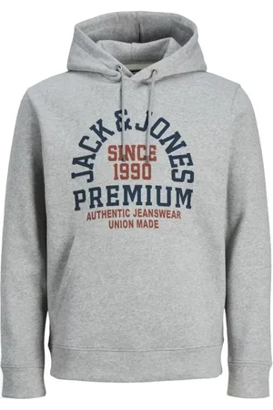JACK & JONES Herren, Sweatshirts & Hoodies, Grau, MGröße: