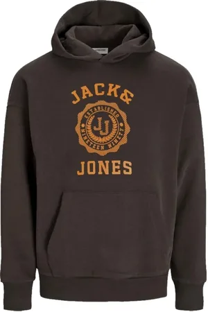 JACK & JONES Herren, Sweatshirts & Hoodies, Braun, SGröße: