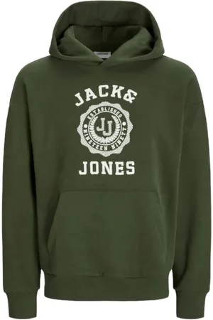 JACK & JONES Herren, Sweatshirts & Hoodies, Grün, MGröße: