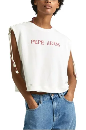 Pepe Jeans Damen, Oberteile, Weiß, MGröße:
