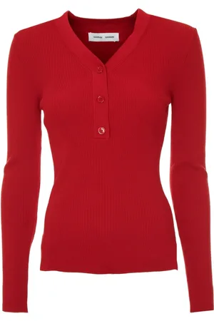 Samsøe Samsøe Damen, Strickwaren, Rot, MGröße: