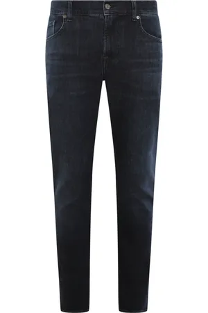 7 for all Mankind Herren, Jeans, Blau, W32Größe: