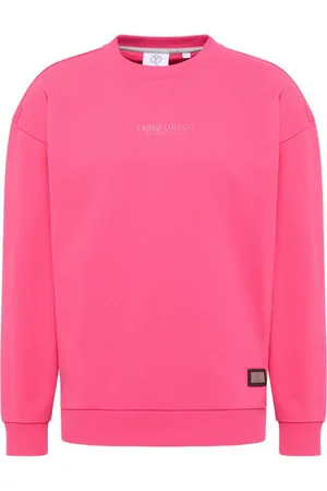 Carlo Colucci Herren, Sweatshirts & Hoodies, Rosa, LGröße: