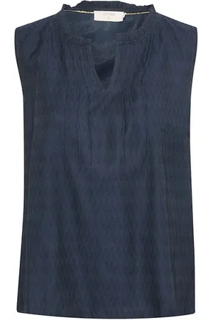 Cream Damen, Oberteile, Blau, LGröße: