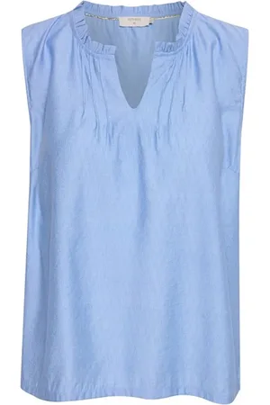 Cream Damen, Oberteile, Blau, 2XLGröße: