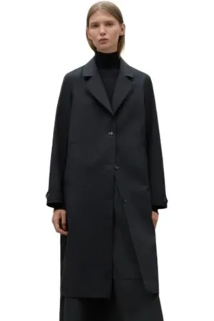 ECOALF Damen, Mäntel, Schwarzk, LGröße: