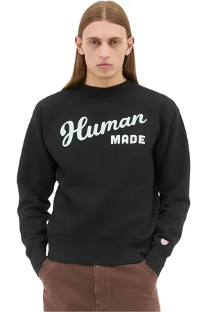 HUMAN MADE Herren, Sweatshirts & Hoodies, Schwarzk, LGröße: