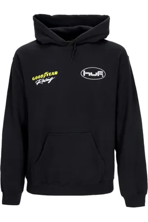 Huf Herren, Sweatshirts & Hoodies, Schwarzk, LGröße: