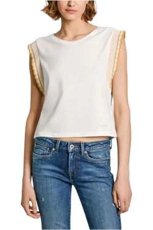 Pepe Jeans Damen, Oberteile, Weiß, MGröße: