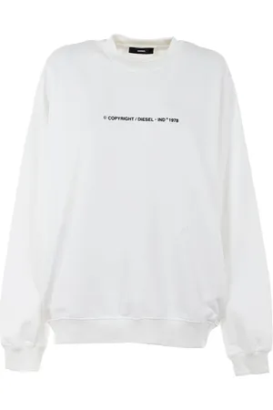 Diesel Damen, Sweatshirts & Hoodies, Weiß, SGröße: