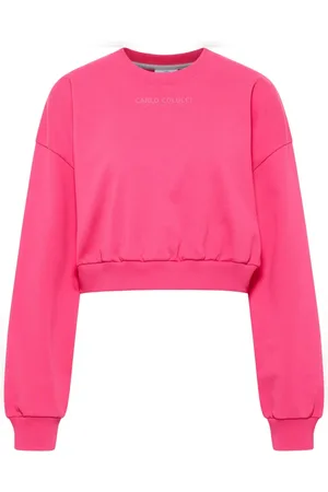 Carlo Colucci Damen, Sweatshirts & Hoodies, Rosa, LGröße: