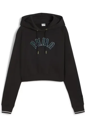 PUMA Damen, Sweatshirts & Hoodies, Schwarzk, SGröße: