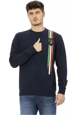 AUTOMOBILI LAMBORGHINI Herren, Sweatshirts & Hoodies, Blau, LGröße: