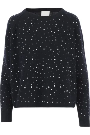 Allude Damen, Strickwaren, Schwarzk, LGröße: