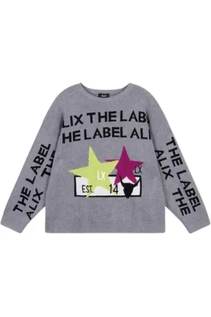 Alix the label Damen, Sweatshirts & Hoodies, Grau, SGröße: