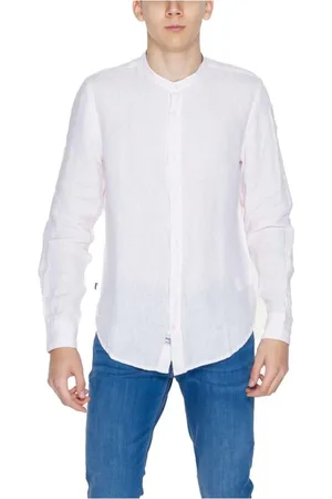 Blauer Herren, Shirts, Weiß, LGröße: