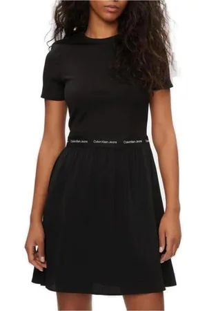 Calvin Klein Damen, Kleider, Schwarzk, XSGröße: