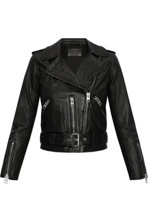 AllSaints Damen, Jacken, Schwarzk, SGröße: