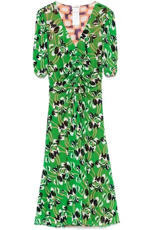 Diane von Furstenberg Damen, Kleider, Grün, XLGröße:
