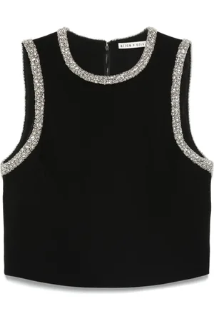ALICE+OLIVIA Damen, Oberteile, Schwarzk, LGröße: