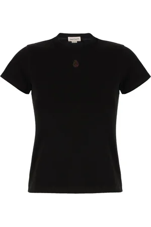 Alexander McQueen Damen, Oberteile, Schwarzk, 2XSGröße: