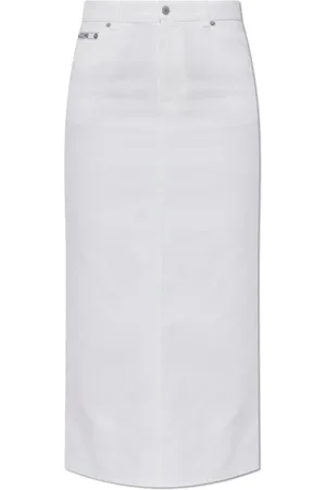 Moschino Damen, Röcke, Weiß, XSGröße: