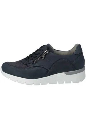 Waldläufer Damen, Schuhe, Blau, 35 1/2 EUGröße: