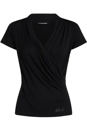 Karl Lagerfeld Damen, Oberteile, Schwarzk, MGröße: