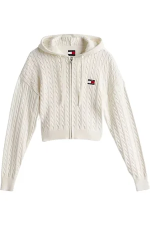Tommy Hilfiger Damen, Sweatshirts & Hoodies, Weiß, LGröße: