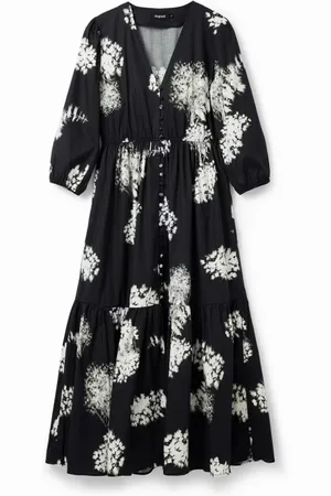 Desigual Damen, Kleider, Schwarzk, 2XLGröße: