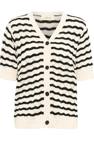 Cream Damen, Strickwaren, Weiß, MGröße: