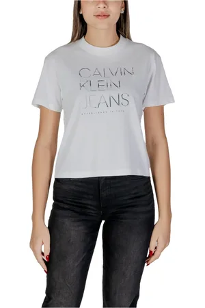 Calvin Klein Damen, Oberteile, Weiß, SGröße:
