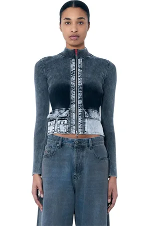 Diesel Damen, Strickwaren, Schwarzk, LGröße: