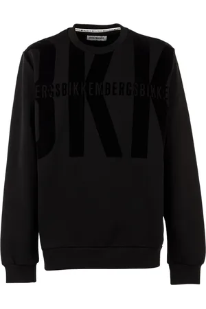 Bikkembergs Herren, Sweatshirts & Hoodies, Schwarzk, 2XLGröße: