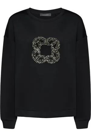Elena Miro Damen, Sweatshirts & Hoodies, Schwarzk, MGröße:
