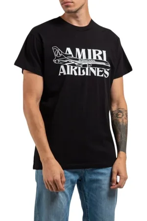 AMIRI Herren, Oberteile, Schwarzk, SGröße: