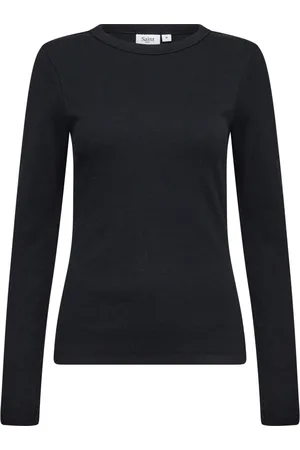 Saint Tropez Damen, Oberteile, Schwarzk, MGröße: