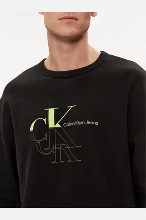 Calvin Klein Herren, Sweatshirts & Hoodies, Schwarzk, LGröße: