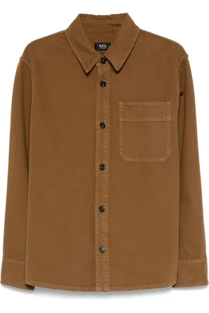 A.P.C. Herren, Shirts, Braun, SGröße:
