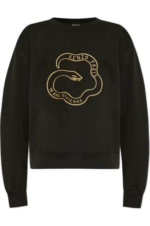 Kenzo Herren, Sweatshirts & Hoodies, Schwarzk, LGröße: