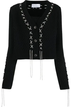 GIUSEPPE DI MORABITO Damen, Strickwaren, Schwarzk, 2XSGröße: