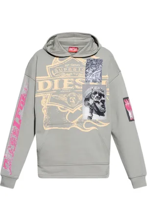 Diesel Herren, Sweatshirts & Hoodies, Grau, 2XLGröße: