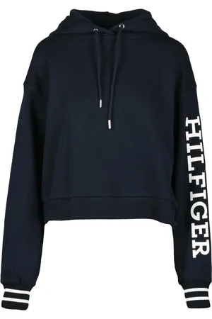 Tommy Hilfiger Damen, Sweatshirts & Hoodies, Blau, LGröße: