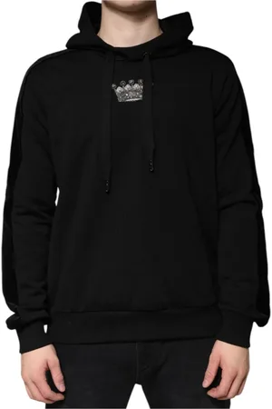 Dolce & Gabbana Herren, Sweatshirts & Hoodies, Schwarzk, LGröße: